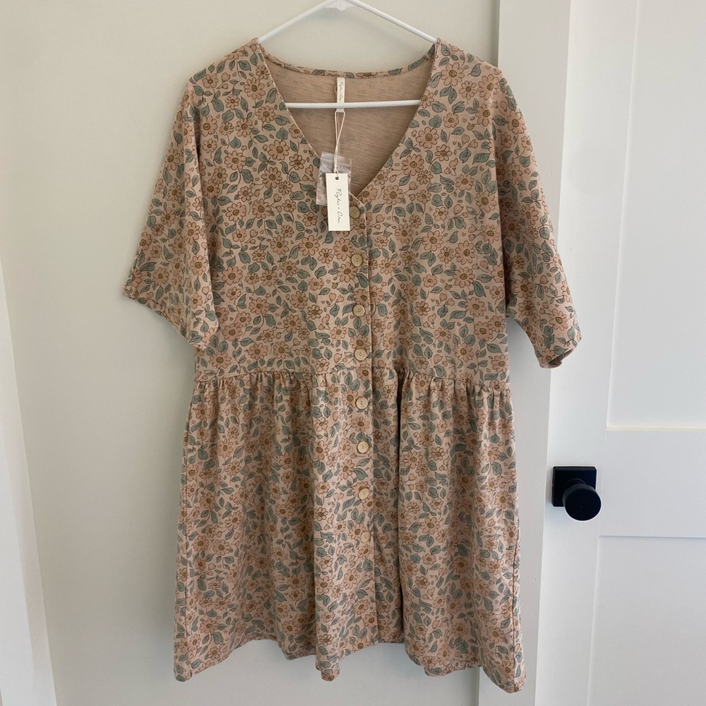 Rylee + Cru Mini Dress in Blush Floral